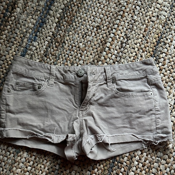American Eagle Outfitters Pants - AEO stretch, gray curdoroy short